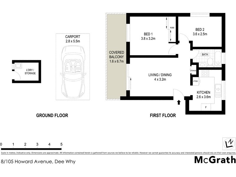8/105 Howard Avenue, Dee Why NSW 2099 Floorplan