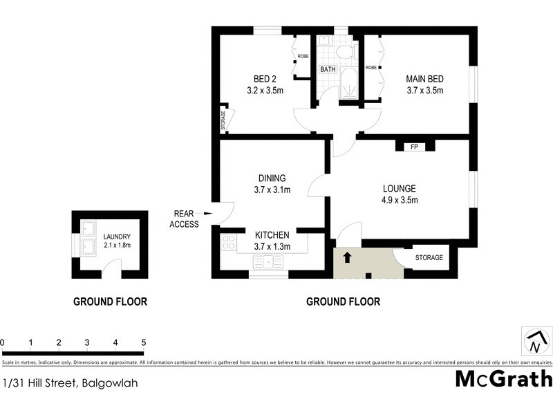 1/31 Hill Street, Fairlight NSW 2094 Floorplan