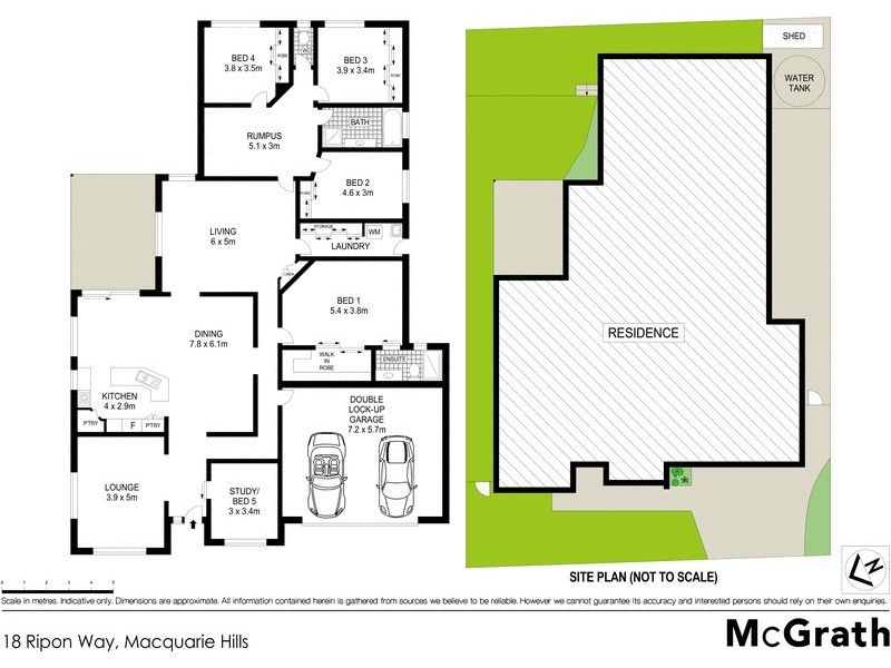 18 Ripon Way, Macquarie Hills NSW 2285 Floorplan