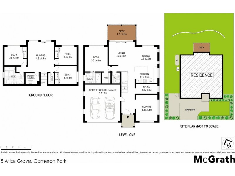 5 Atlas Grove, Cameron Park NSW 2285 Floorplan