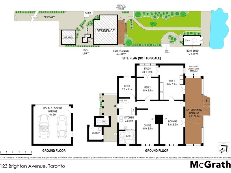 123 Brighton Avenue, Toronto NSW 2283 Floorplan