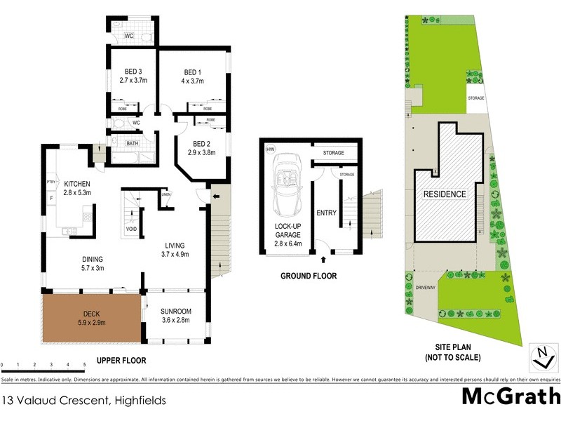 13 Valaud Crescent, Highfields NSW 2289 Floorplan