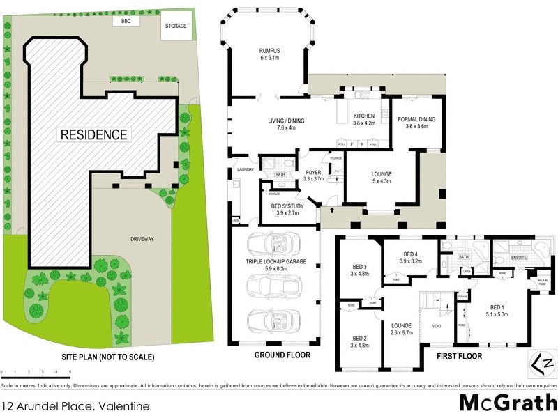 12 Arundel Place, Valentine NSW 2280 Floorplan