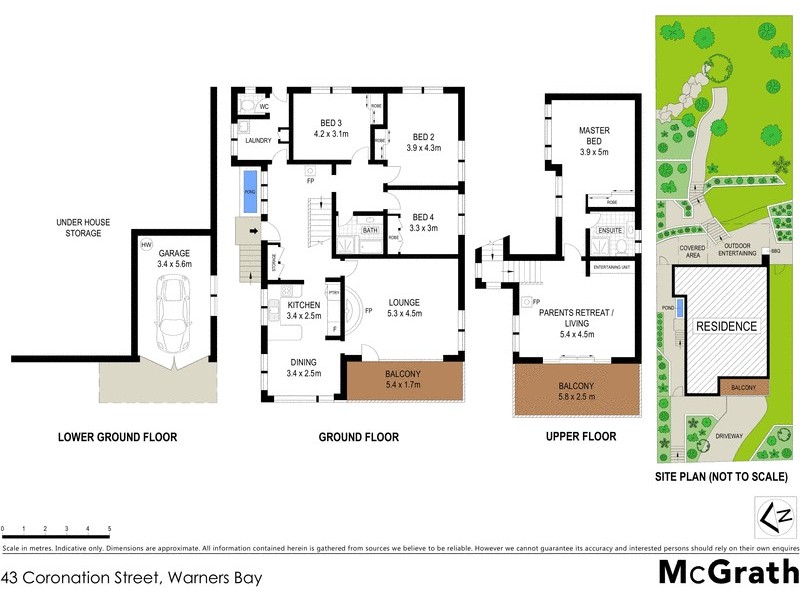 43 Coronation Street, Warners Bay NSW 2282 Floorplan