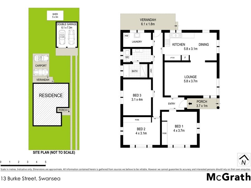 13 Burke Street, Swansea NSW 2281 Floorplan