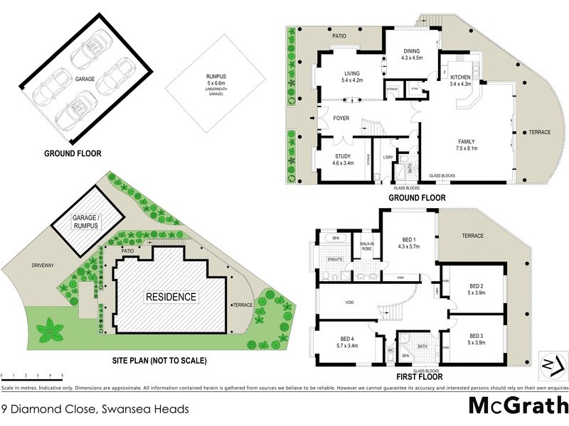 9 Diamond Close, Swansea Heads NSW 2281 Floorplan