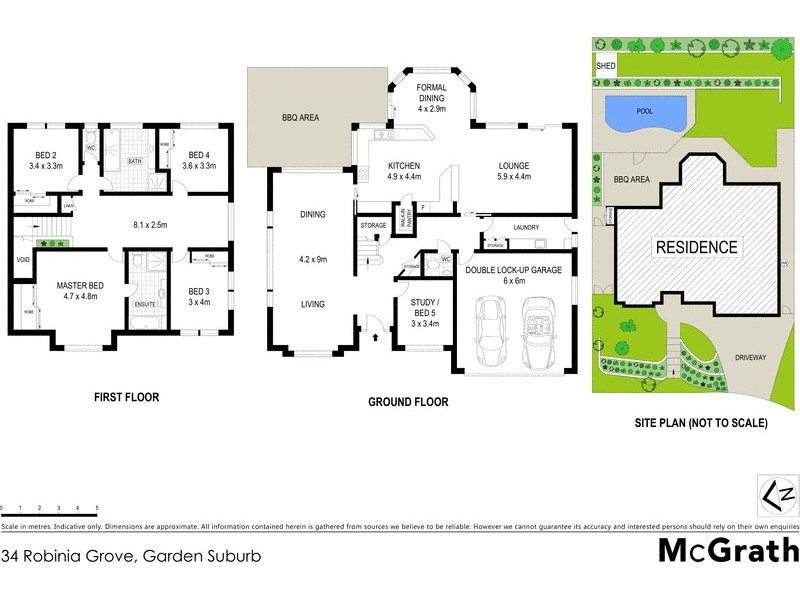 34 Robinia Grove, Garden Suburb NSW 2289 Floorplan