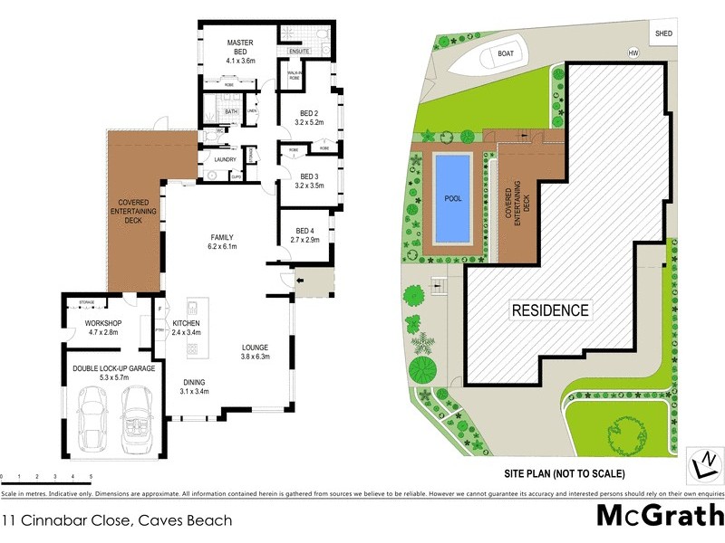 11 Cinnabar Close, Caves Beach NSW 2281 Floorplan