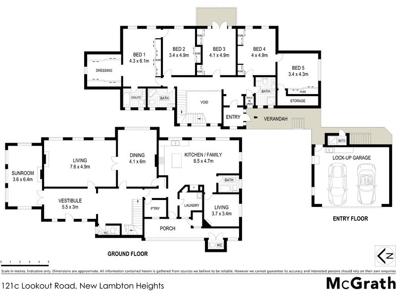 121C Lookout Road, New Lambton Heights NSW 2305 Floorplan