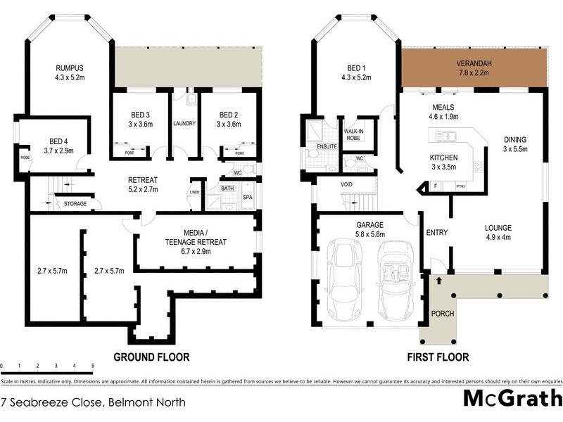7 Seabreeze Close, Belmont North NSW 2280 Floorplan
