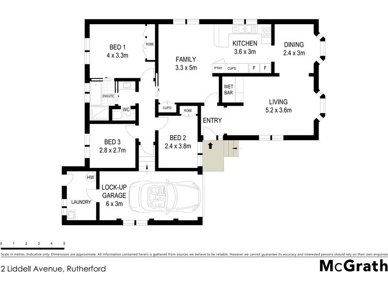 2 Liddell Avenue, Rutherford NSW 2320 Floorplan