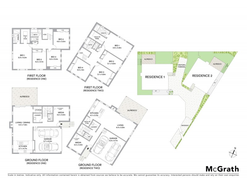1 & 2/22A Vista Parade, Kotara NSW 2289 Floorplan