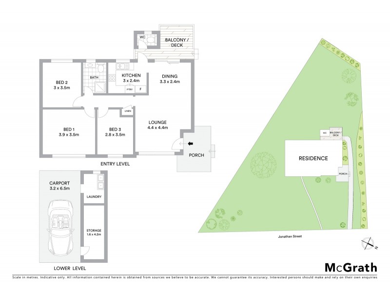 1 Jonathan Street, Warners Bay NSW 2282 Floorplan