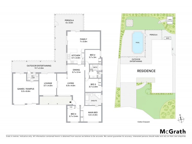 43 Colton Crescent, Lakelands NSW 2282 Floorplan