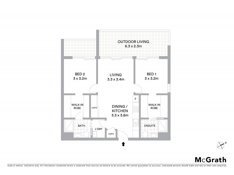 801/9 Station Street, Wickham NSW 2293 Floorplan