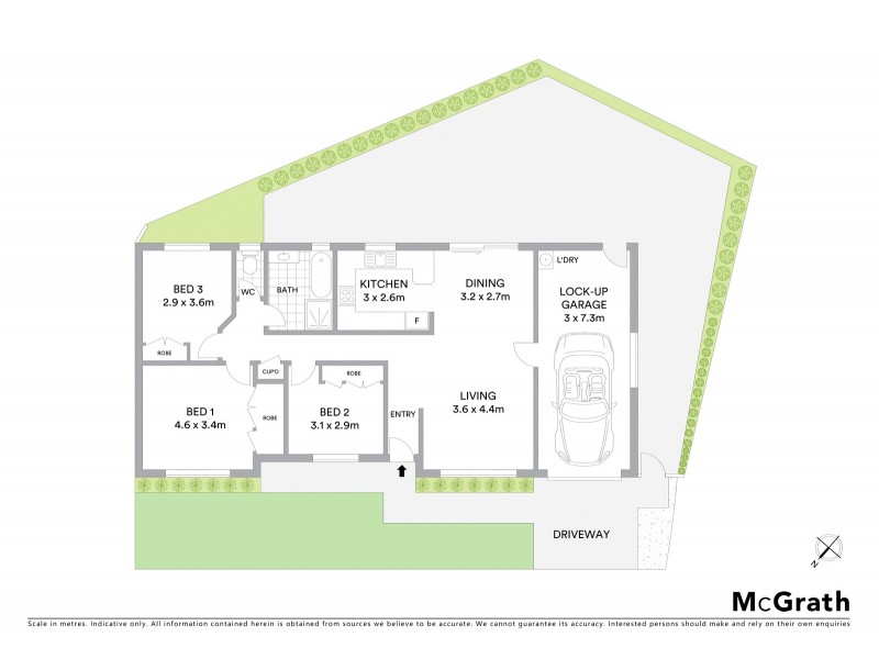 1/10 Baronet Close, Floraville NSW 2280 Floorplan