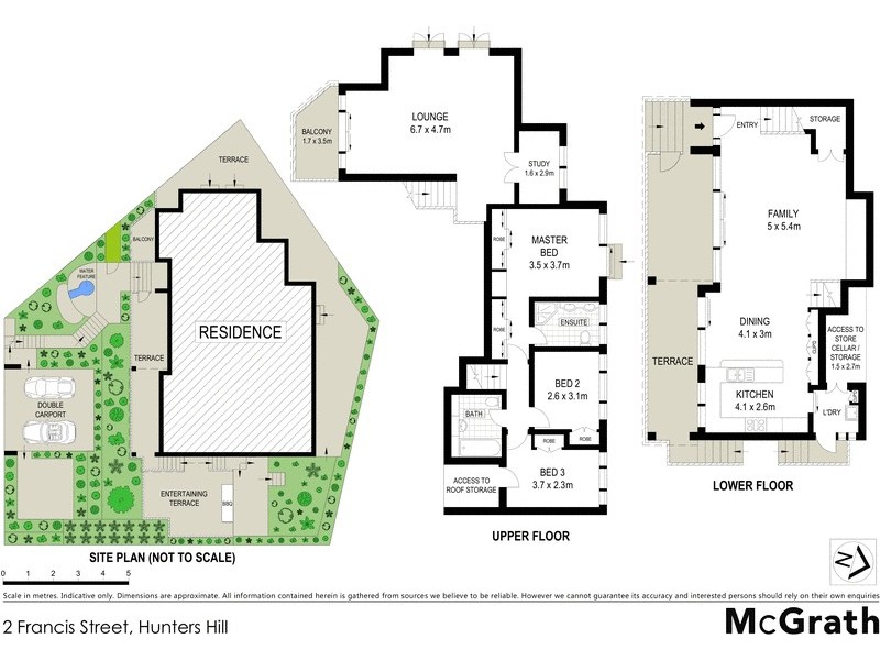 2 Francis Street, Hunters Hill NSW 2110 Floorplan