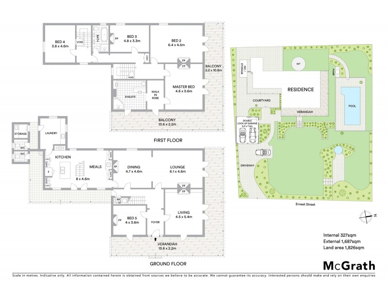 6 Ernest Street, Hunters Hill NSW 2110 Floorplan