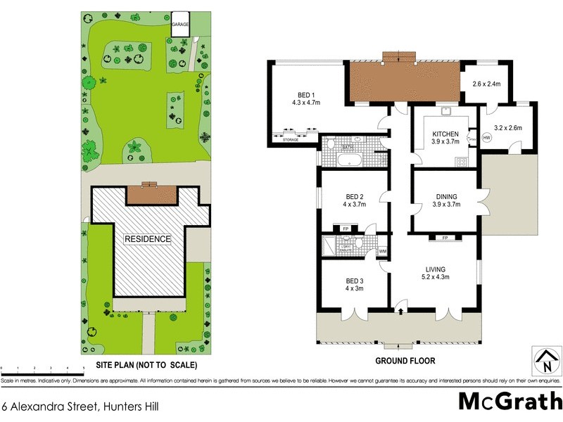 6 Alexandra Street, Hunters Hill NSW 2110 Floorplan