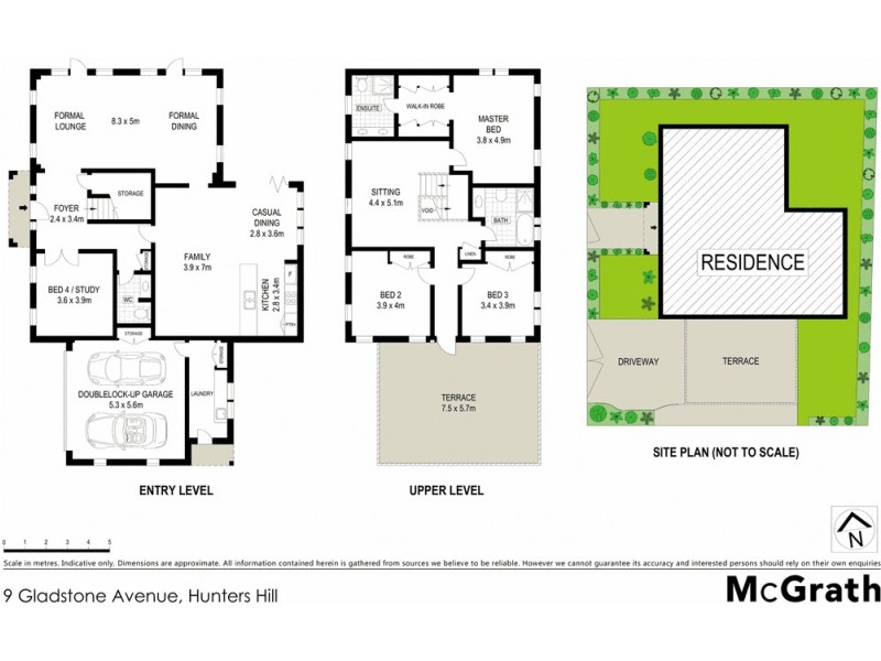 9 Gladstone Avenue, Hunters Hill NSW 2110 Floorplan