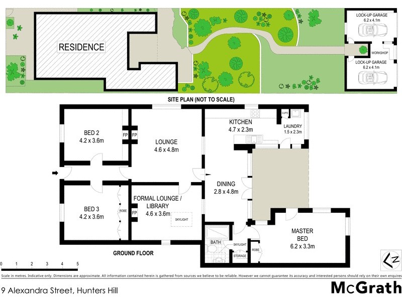 9 Alexandra Street, Hunters Hill NSW 2110 Floorplan