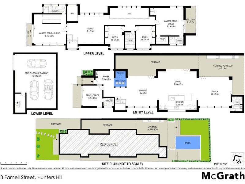 3 Farnell Street, Hunters Hill NSW 2110 Floorplan