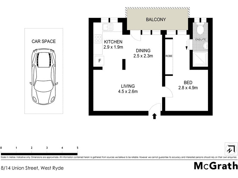 8/14 Union Street, West Ryde NSW 2114 Floorplan