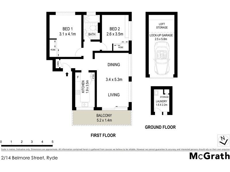 2/14 Belmore Street, Ryde NSW 2112 Floorplan