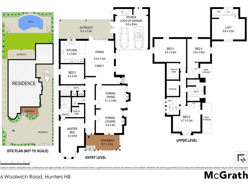 6 Woolwich Road, Hunters Hill NSW 2110 Floorplan