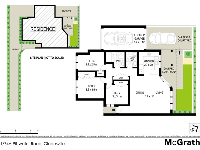 1/74A Pittwater Road, Gladesville NSW 2111 Floorplan