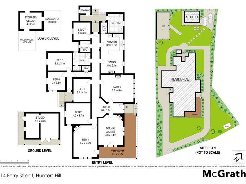 14 Ferry Street, Hunters Hill NSW 2110 Floorplan