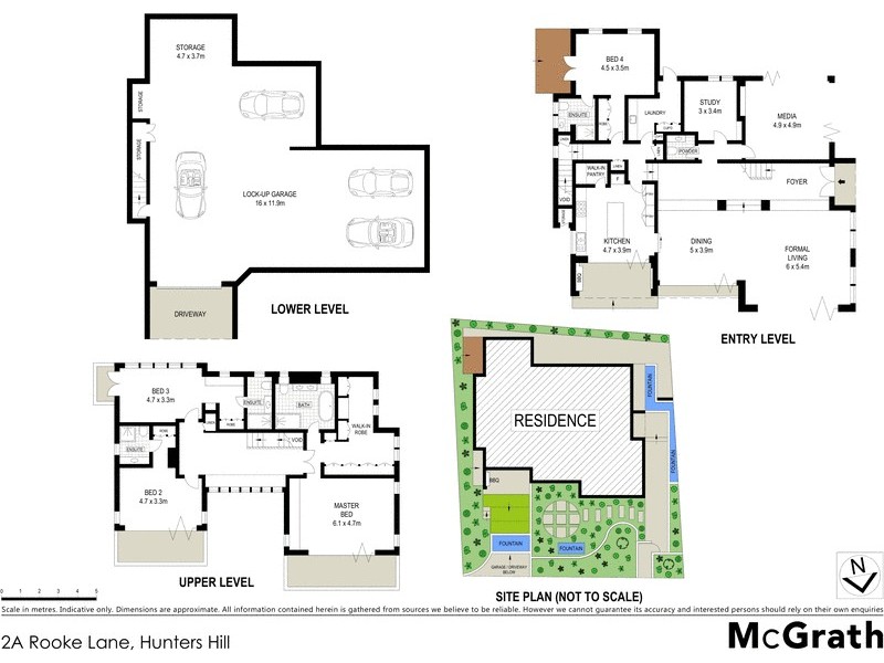 2a Rooke Lane, Hunters Hill NSW 2110 Floorplan