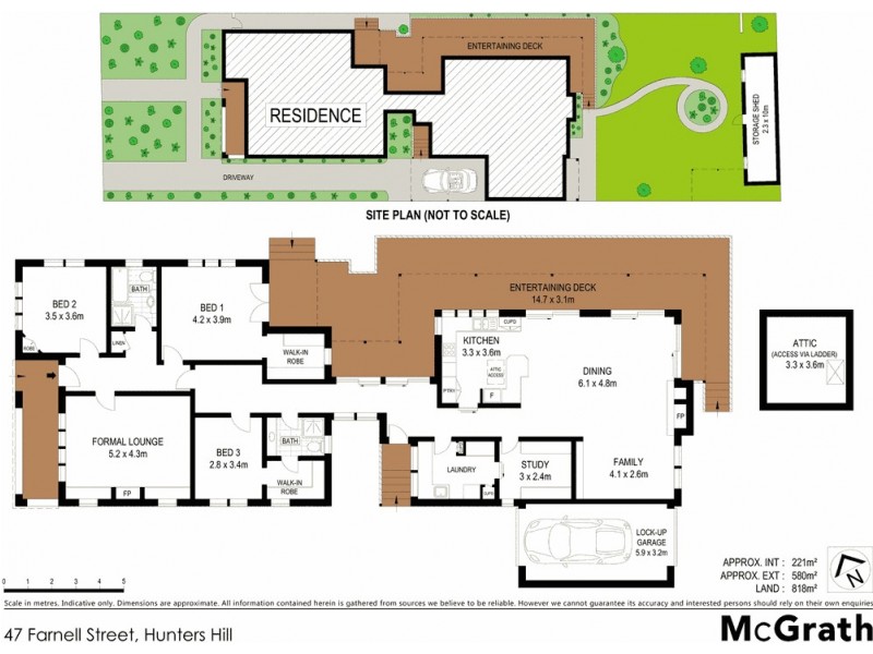 47 Farnell Street, Hunters Hill NSW 2110 Floorplan