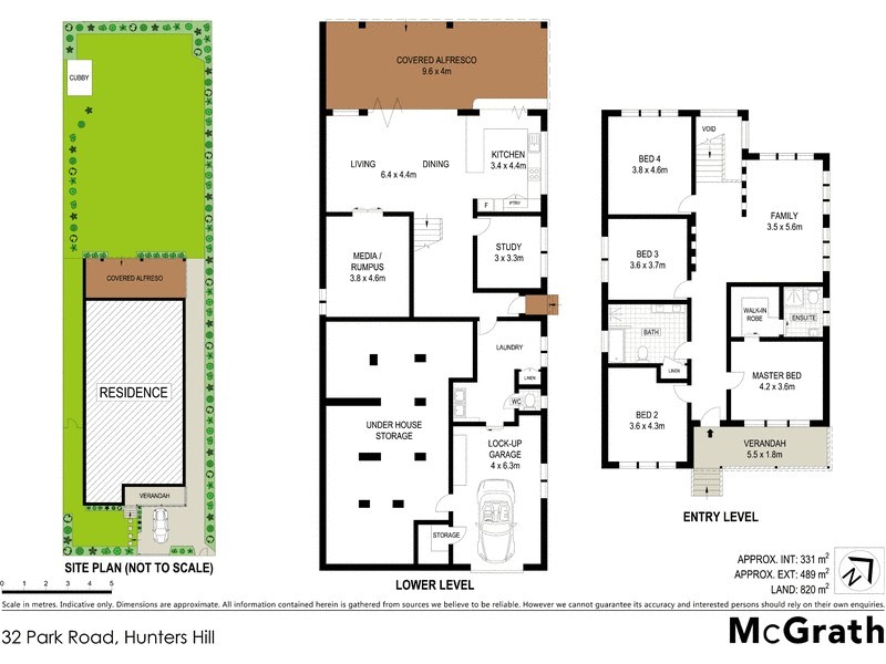 32 Park Road, Hunters Hill NSW 2110 Floorplan