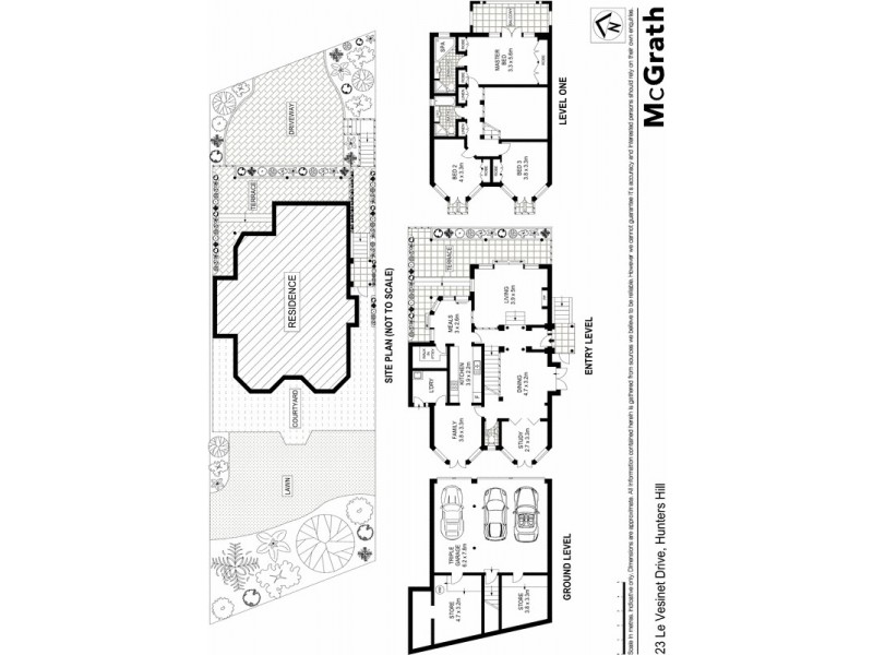 23 Le Vesinet Drive, Hunters Hill NSW 2110 Floorplan