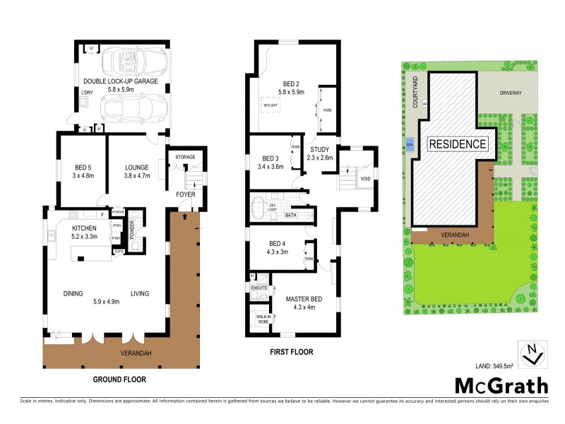 1 D’Aram Street, Hunters Hill NSW 2110 Floorplan