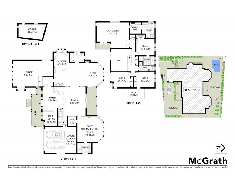 5 De Milhau Road, Hunters Hill NSW 2110 Floorplan