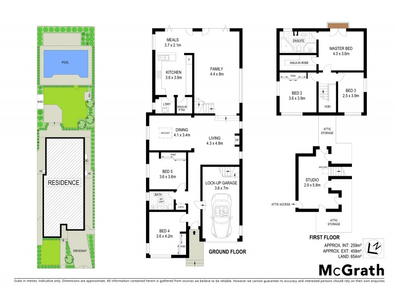 1 Farnell Street, Hunters Hill NSW 2110 Floorplan