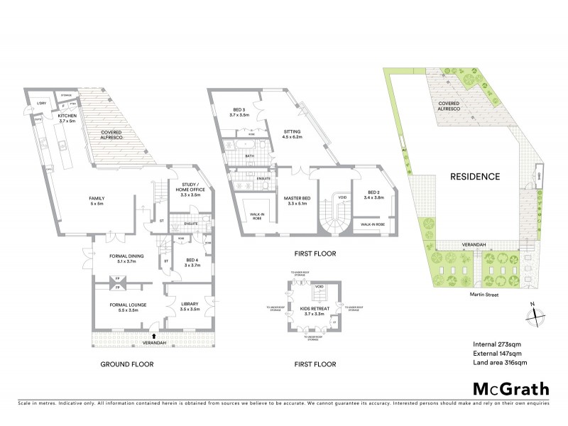 12 Martin Street, Hunters Hill NSW 2110 Floorplan