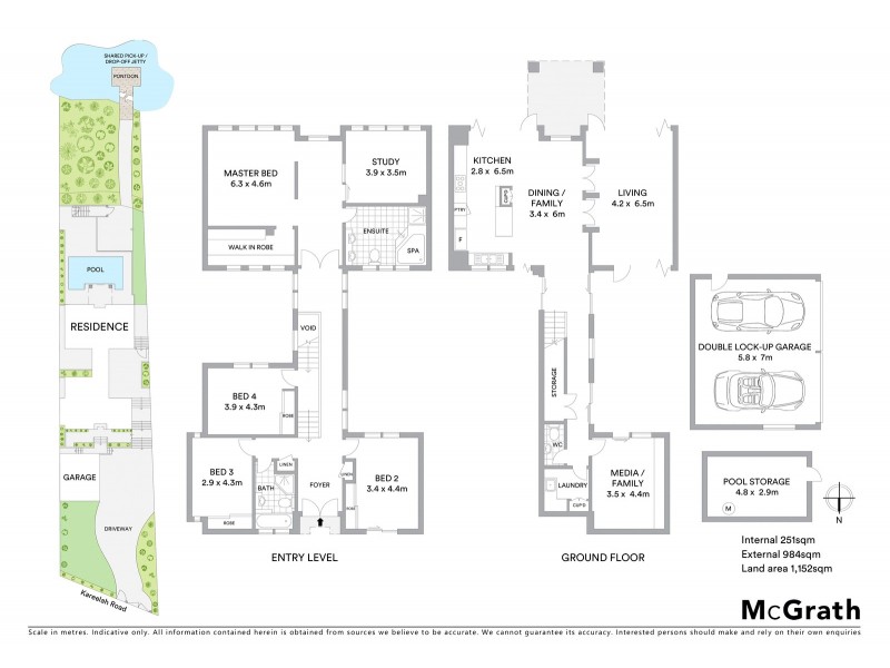 5 Kareelah Road, Hunters Hill NSW 2110 Floorplan