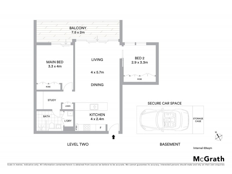 E205/7 Lardelli Drive, Ryde NSW 2112 Floorplan