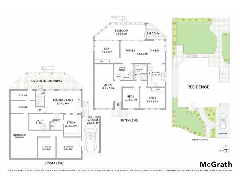 7 Bayview Crescent, Henley NSW 2111 Floorplan