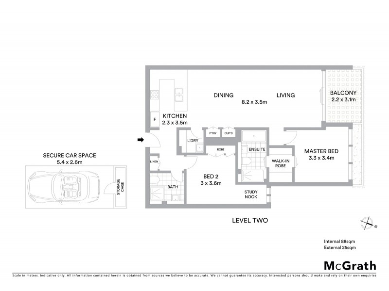 215/64 Gladesville Road, Hunters Hill NSW 2110 Floorplan