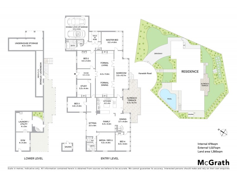 15 Kareelah Road, Hunters Hill NSW 2110 Floorplan