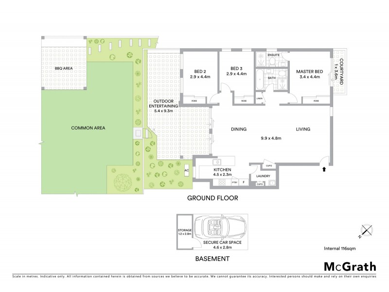 4/63 Ryde Road, Hunters Hill NSW 2110 Floorplan