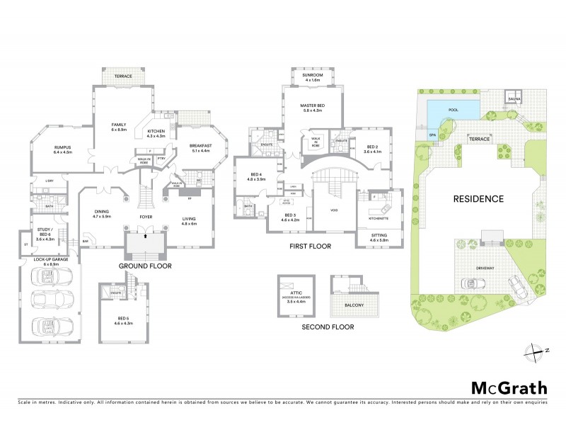 7 Chevalier Crescent, Hunters Hill NSW 2110 Floorplan