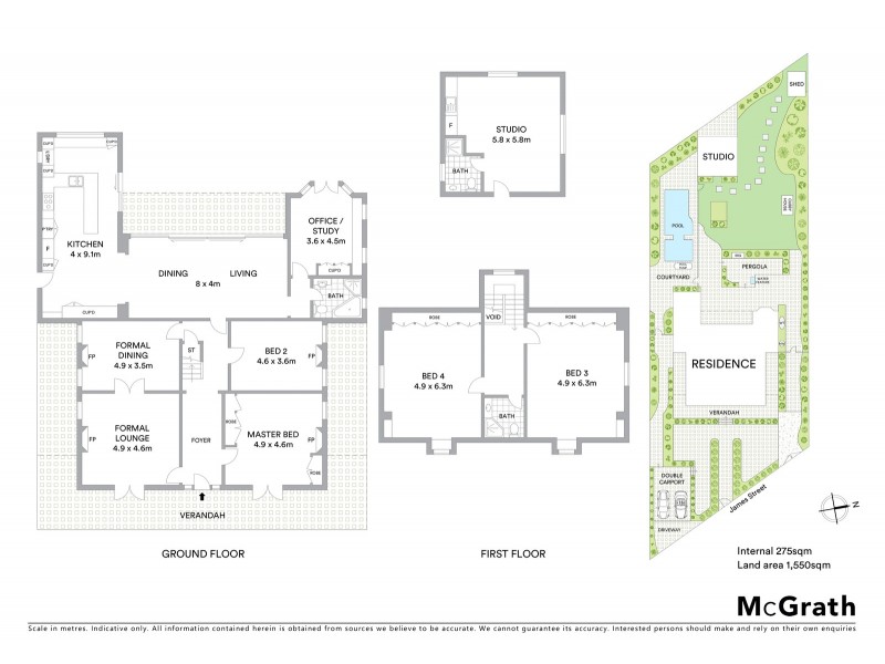 2 James Street, Hunters Hill NSW 2110 Floorplan