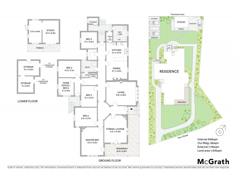 14 Ferry Street, Hunters Hill NSW 2110 Floorplan