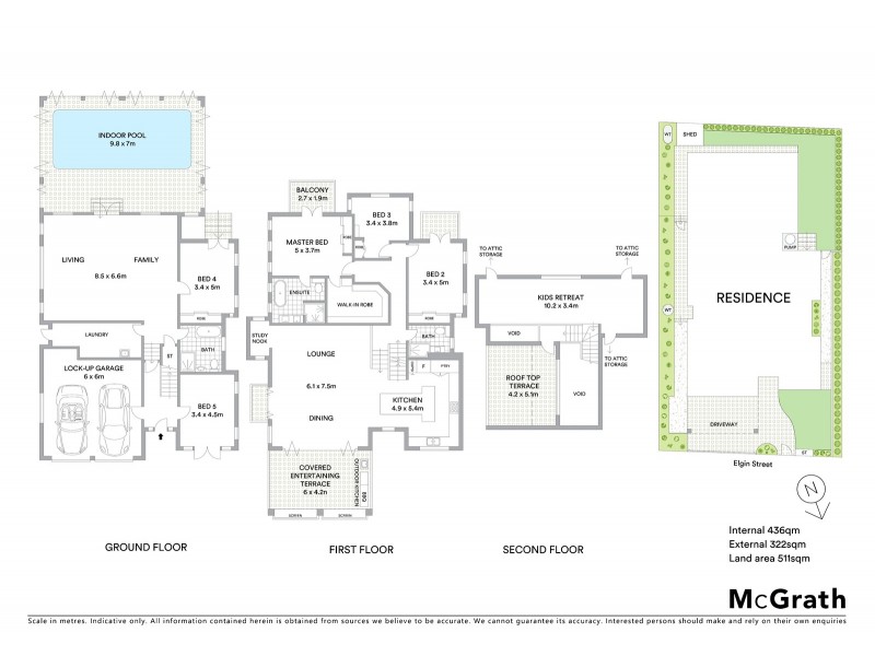 5 Elgin Street, Hunters Hill NSW 2110 Floorplan