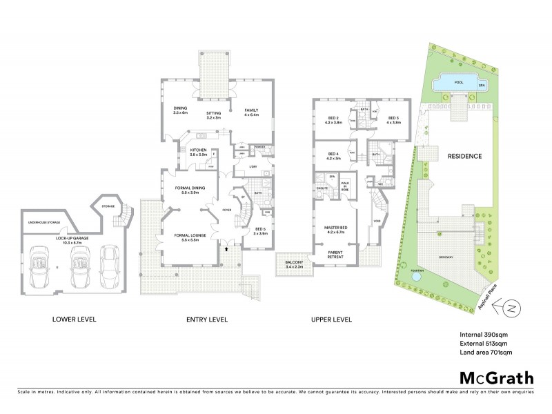 3 Aspinall Place, Hunters Hill NSW 2110 Floorplan